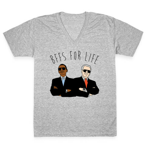 Obama and Biden Bffs For Life V-Neck Tee Shirt