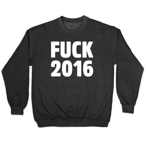 F*** 2016 White Print Pullover