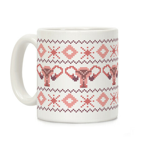 Uterus Sweater Pattern Coffee Mug