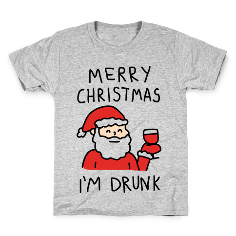 Merry Christmas I'm Drunk Kids T-Shirt