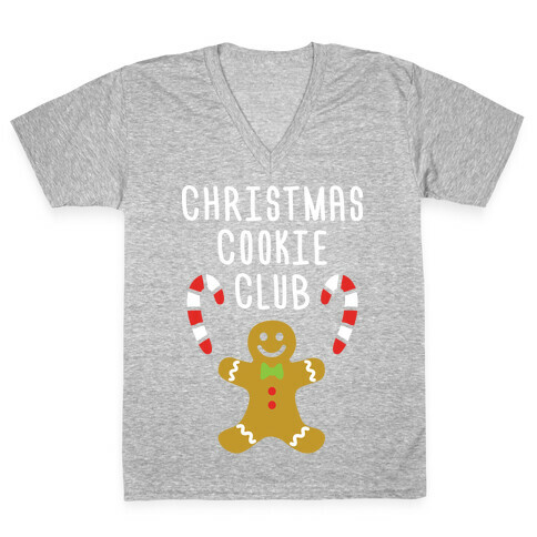 Christmas Cookie Club V-Neck Tee Shirt