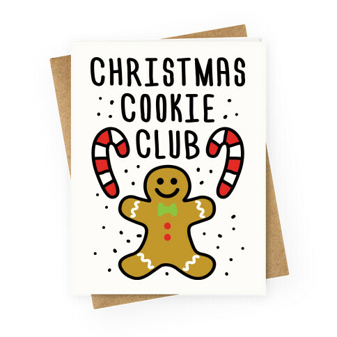 Christmas Cookie Club Greeting Card