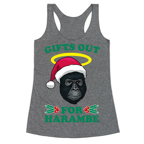 Gifts Out for Harambe Racerback Tank Top