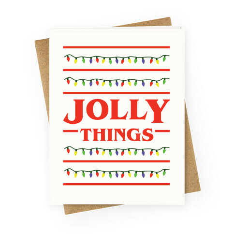 Jolly Things Greeting Card