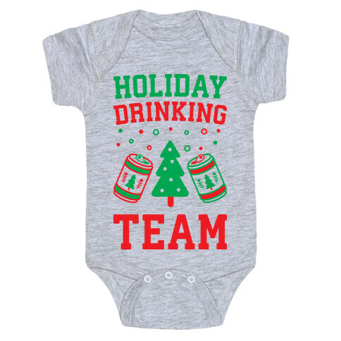 Holiday Drinking Team Baby One-Piece