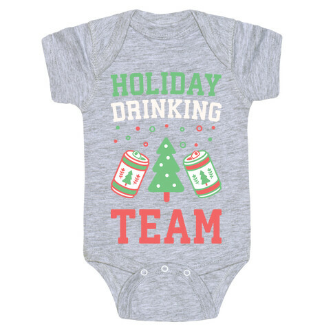 Holiday Drinking Team Baby One-Piece