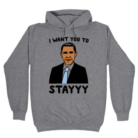 Stay Obama Parody Hooded Sweatshirt