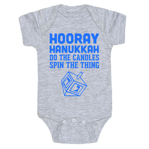 Hooray Hanukkah Baby One-Piece