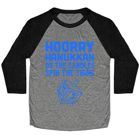 Hooray Hanukkah Baseball Tee