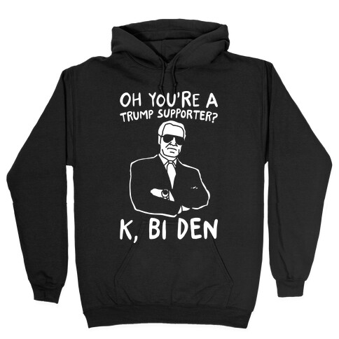 Bi Den White Print Hooded Sweatshirt