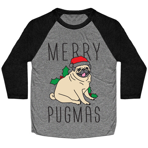 Merry Pugmas Baseball Tee