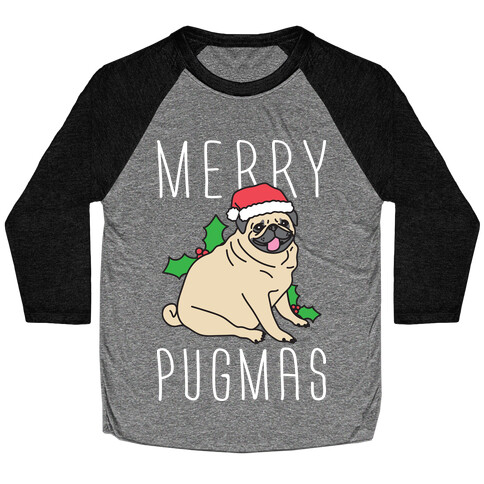 Merry Pugmas Baseball Tee