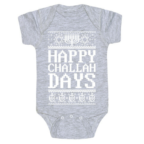 Happy Challah Days Baby One-Piece