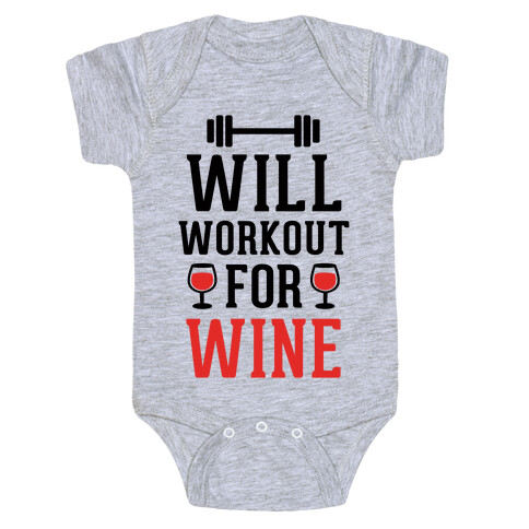 Will Workout For Wine Baby One-Piece