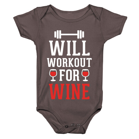 Will Workout For Wine Baby One-Piece