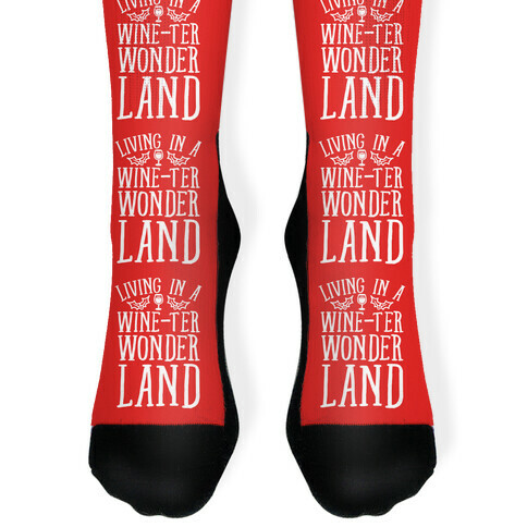 Living In A Wineter Wonderland Sock