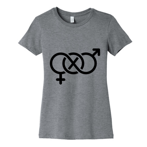 Bi Symbol Womens T-Shirt