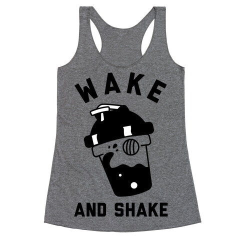 Wake And Shake Racerback Tank Top