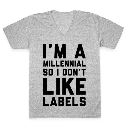 I'm A Millennial V-Neck Tee Shirt