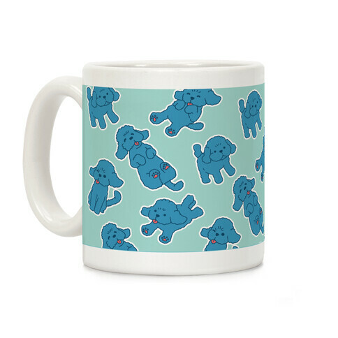 Yuri Blue Poodle Coffee Mug