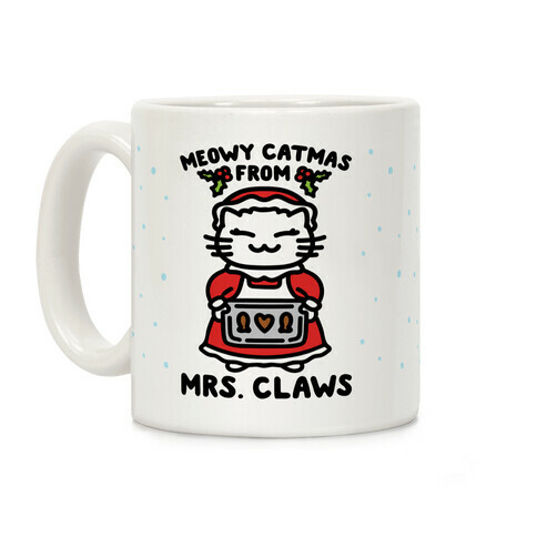 Meowy Catmas From Mrs. Claws  Coffee Mug