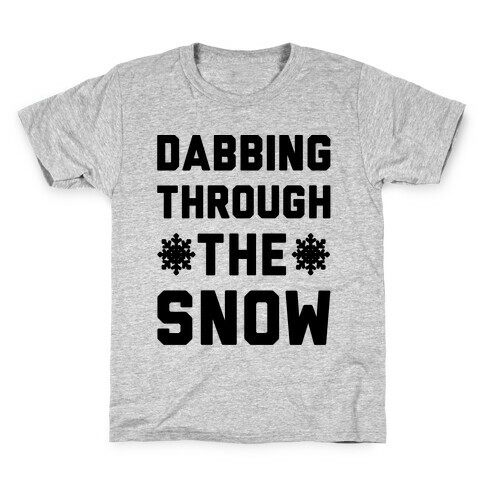 Dabbing Through The Snow  Kids T-Shirt