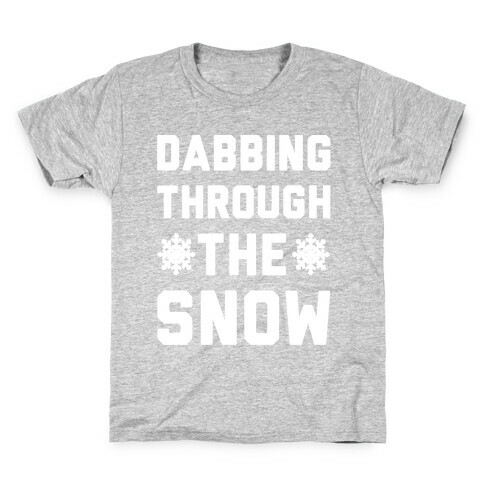 Dabbing Through The Snow  Kids T-Shirt