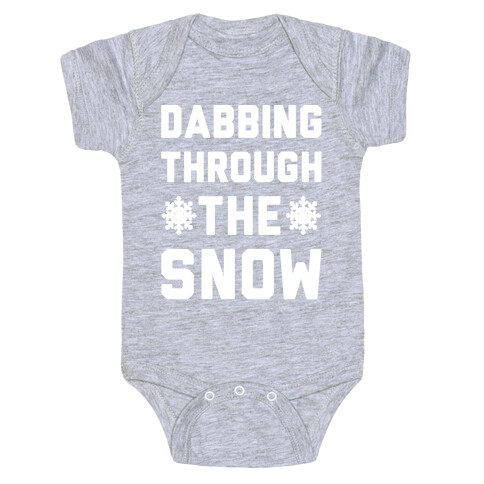 Dabbing Through The Snow  Baby One-Piece