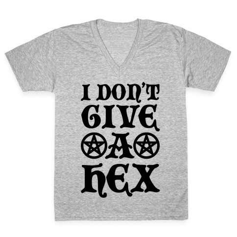 I Don't Give A Hex V-Neck Tee Shirt