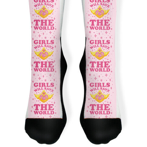 Girls Will Save The World Sock