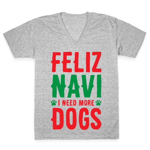 Feliz Navi Dogs V-Neck Tee Shirt