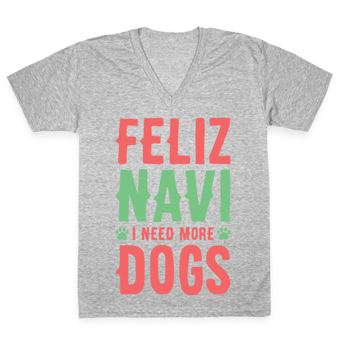 Feliz Navi Dogs V-Neck Tee Shirt
