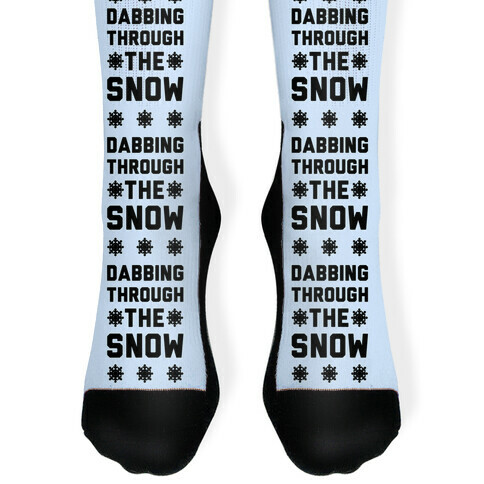 Dabbing Through The Snow  Sock