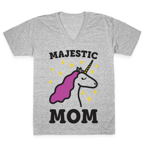Majestic Mom V-Neck Tee Shirt