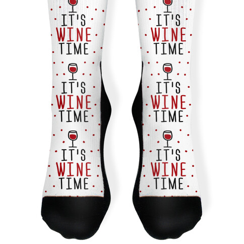 It's Wine Time Sock