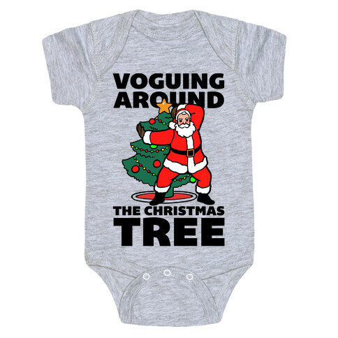 Voguing Around The Christmas Tree Baby One-Piece
