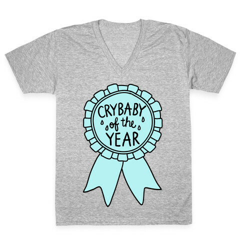 Crybaby of the Year V-Neck Tee Shirt