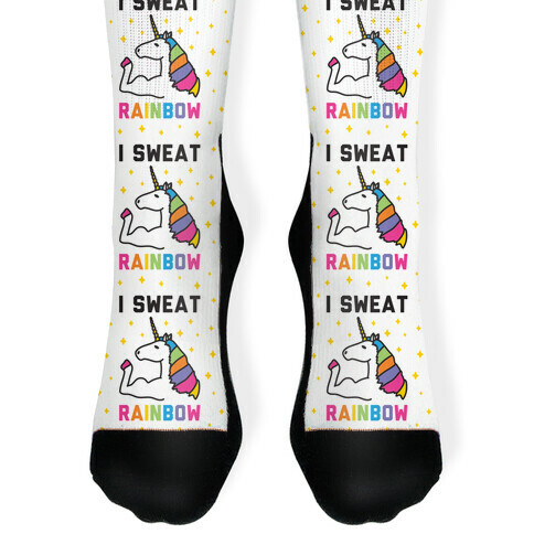I Sweat Rainbow - Unicorn Sock