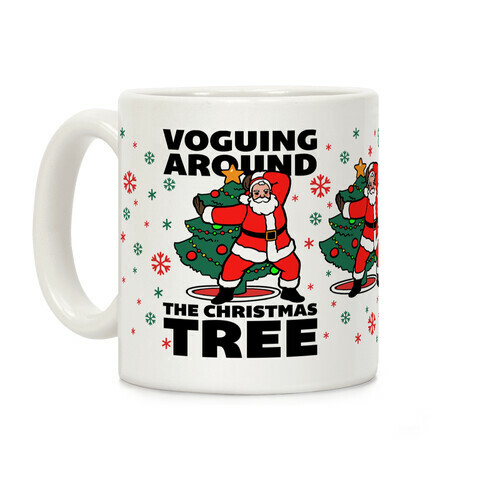 Voguing Around The Christmas Tree Coffee Mug