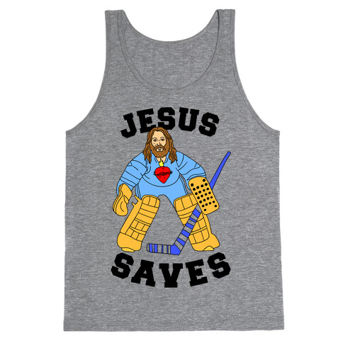 Jesus Saves (Hockey Edition) Tank Top
