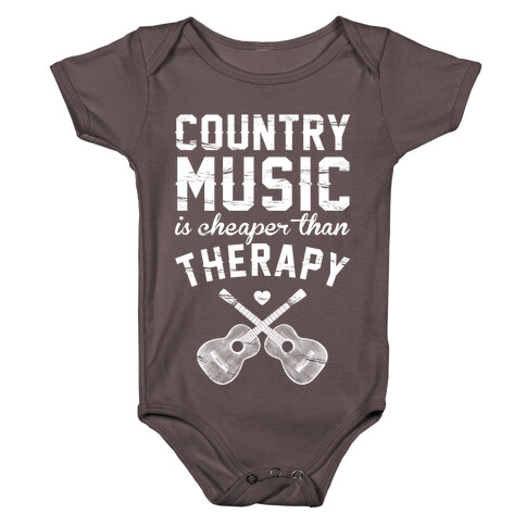 Country Music Therapy Baby One-Piece
