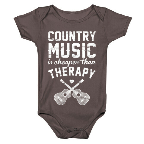 Country Music Therapy Baby One-Piece