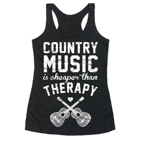 Country Music Therapy Racerback Tank Top