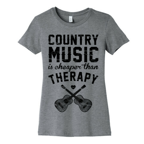 Country Music Therapy Womens T-Shirt