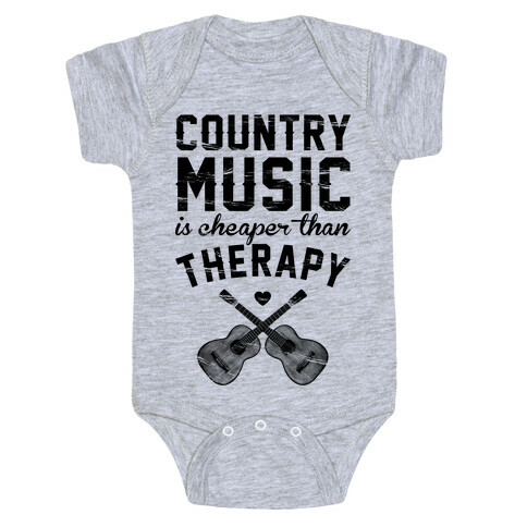 Country Music Therapy Baby One-Piece