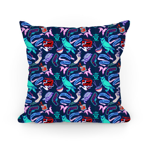 Do Androids Dream Sci Fi Pattern Pillow