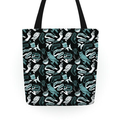 Do Androids Dream Sci Fi Pattern (grey) Tote