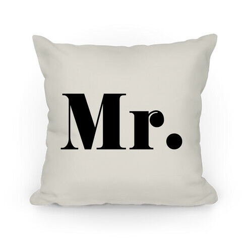 Mr. (of mr. & mrs. set) Pillow