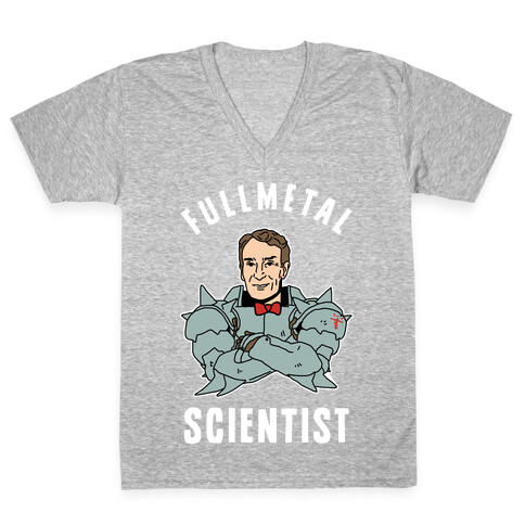 Fullmetal Scientist V-Neck Tee Shirt