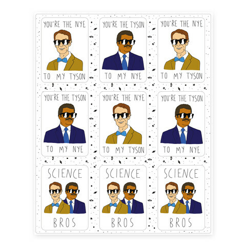Science Bros Stickers and Decal Sheet